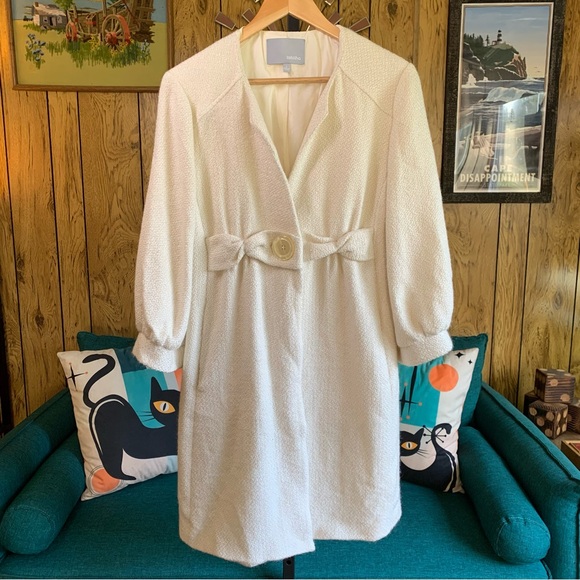 Tabitha Retro Single Button Textured Coat - Picture 13 of 16